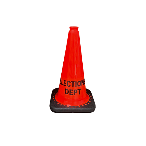 12" Elections Dept. Traffic Cone 6 PACK (CC-105-6)