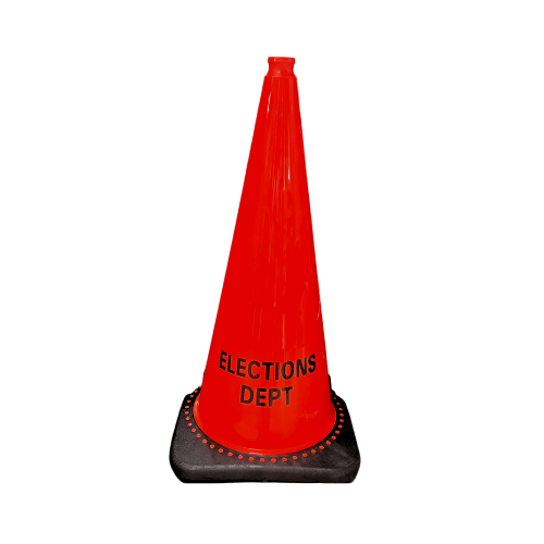 28" Elections Dept. Traffic Cone 3 PACK (CC-106-3)