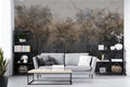 3D Forest Wallpaper Mural: Tree Pattern Peel and Stick Removable