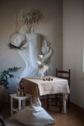 3D Illusion Woman Wallpaper: Clay Statue Art Wall Mural