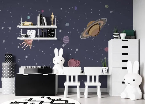 3D Space Shuttle Wallpaper: Solar System Planets, Stars