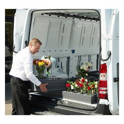 Six hole floral vase block — alternate configuration view for funeral flower arrangements | Funeral Source One