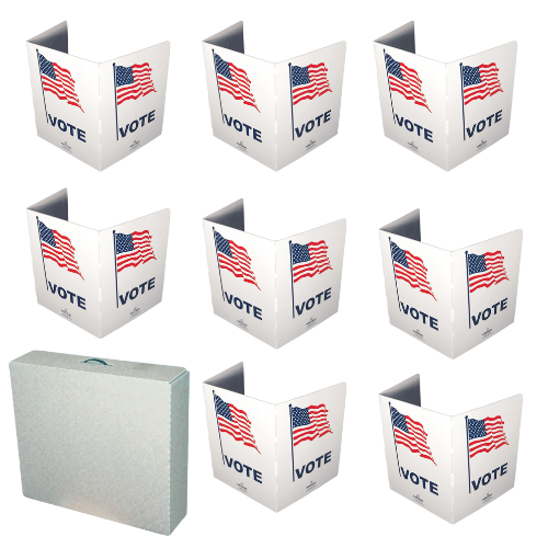 8-Pack Privacy Screens with Storage Box, Cardboard (VB-70B)