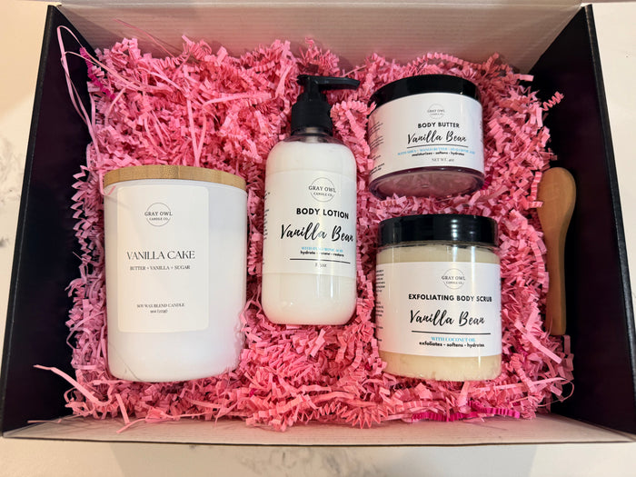 Vanilla Bean Box Set with Candle | Mother's Day | Birthday