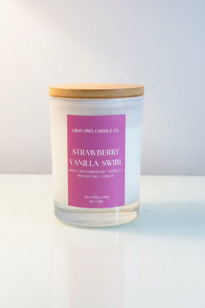 Strawberry Vanilla Swirl Candle