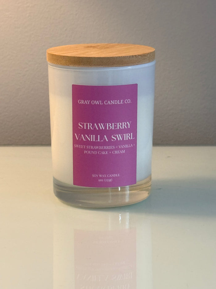 Strawberry Vanilla Swirl Candle