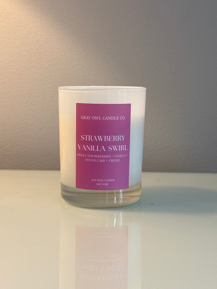 Strawberry Vanilla Swirl Candle