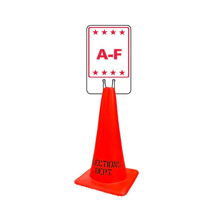 A-F Cone Topper Sign (SG-311I1)