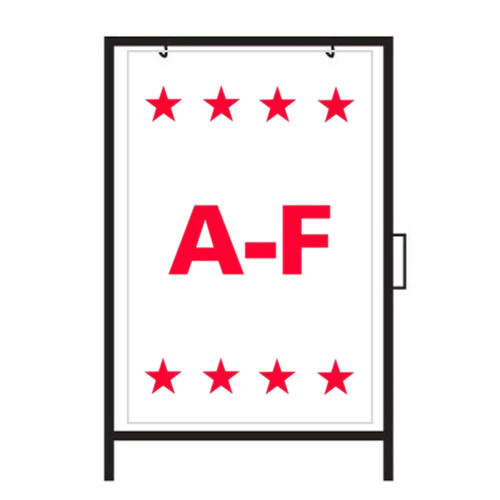 A-F DOUBLE-SIDED Metal A-Frame Sign (SG-311A2)
