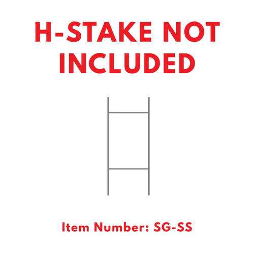 A-F PLEASE HAVE PHOTO ID READY DOUBLE-SIDED H-Stake Sign (SG-318D2)