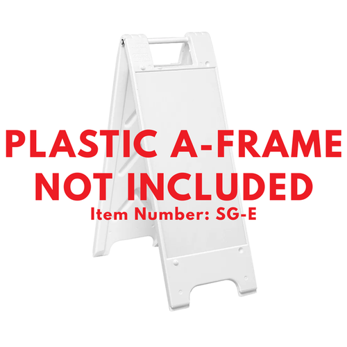 A-F PLEASE HAVE PHOTO ID READY Slim sign (SG-318E)