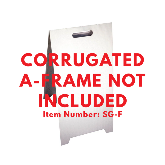 A-M Corrugated A-Frame Sign (SG-309F)