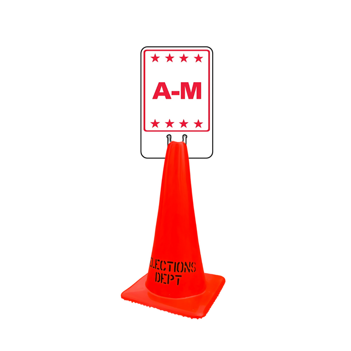 A-M DOUBLE-SIDED Cone Topper Sign (SG-309I2)