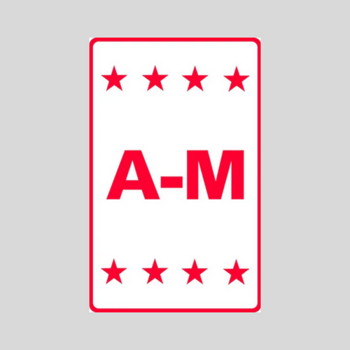 A-M Medium Wall Sign (SG-309H2)