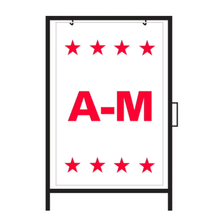 A-M Metal A-Frame Sign (SG-309A)