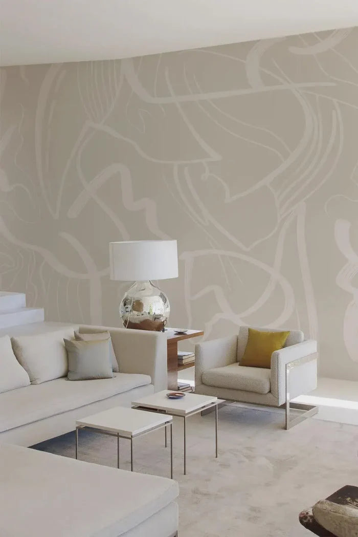 Abstract Lines Wallpaper | Peel Stick Wall Decal | 2WayWallpaper