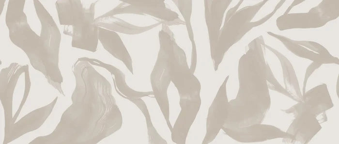 Abstract Lines Peel and Stick Wallpaper: Retro Beige Wall Decal