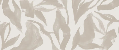 Abstract Lines Peel and Stick Wallpaper: Retro Beige Wall Decal