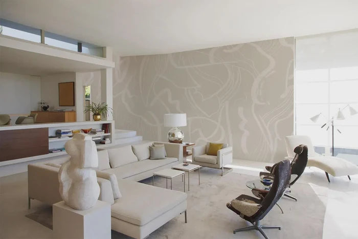 Abstract Lines Wallpaper | Peel Stick Wall Decal | 2WayWallpaper
