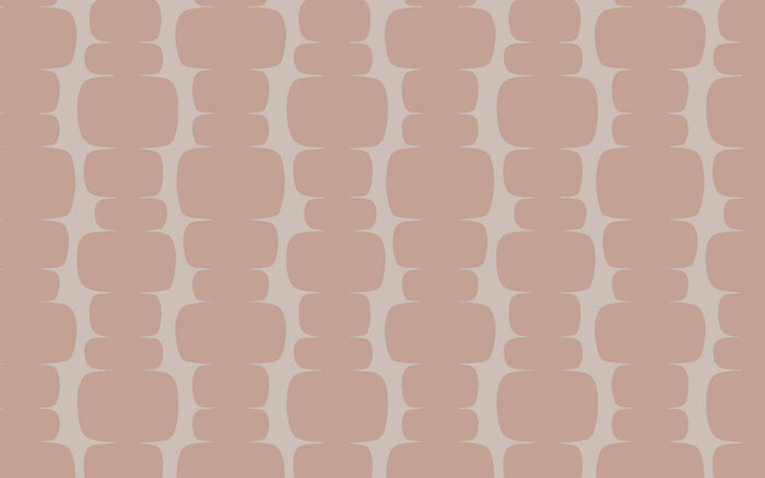 Abstract Pink & Beige Peel and Stick Wallpaper: Retro Wall Decal
