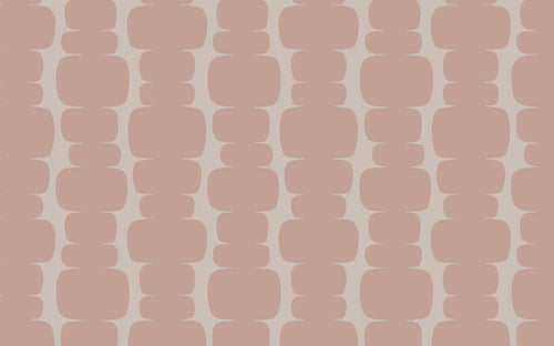 Abstract Pink & Beige Peel and Stick Wallpaper: Retro Wall Decal