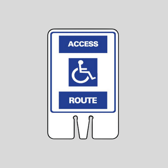 ACCESS ROUTE Cone Topper Sign (SG-110I1)