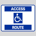 ACCESS ROUTE Corrugated A-Frame Sign - Multi (SG-110G)