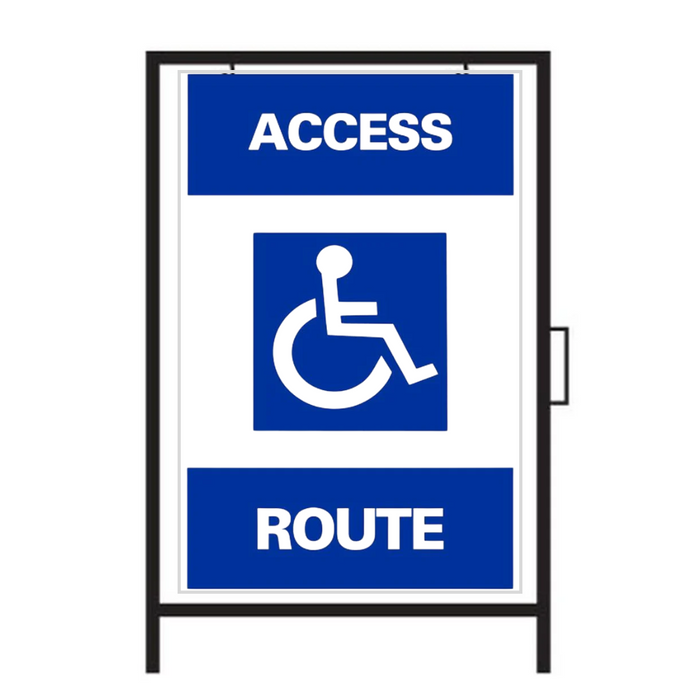 ACCESS ROUTE Metal A-Frame Sign (SG-110A)