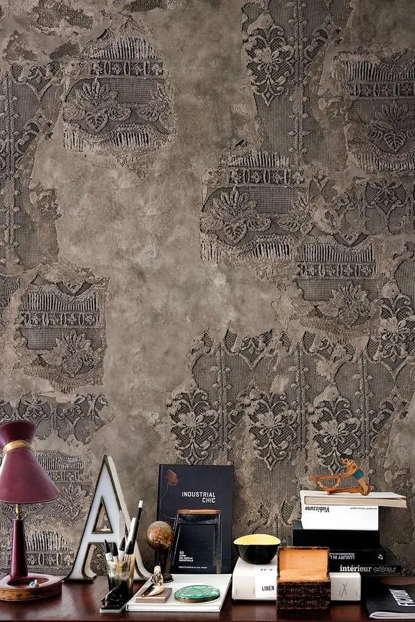 Aged Concrete Look Wallpaper: Modern Urban Peel and Stick