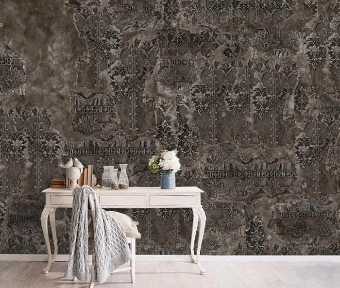 Aged Concrete Look Wallpaper: Modern Urban Peel and Stick
