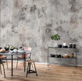 Aged Gray Concrete Texture Wallpaper: Peel and Stick Wall Mural