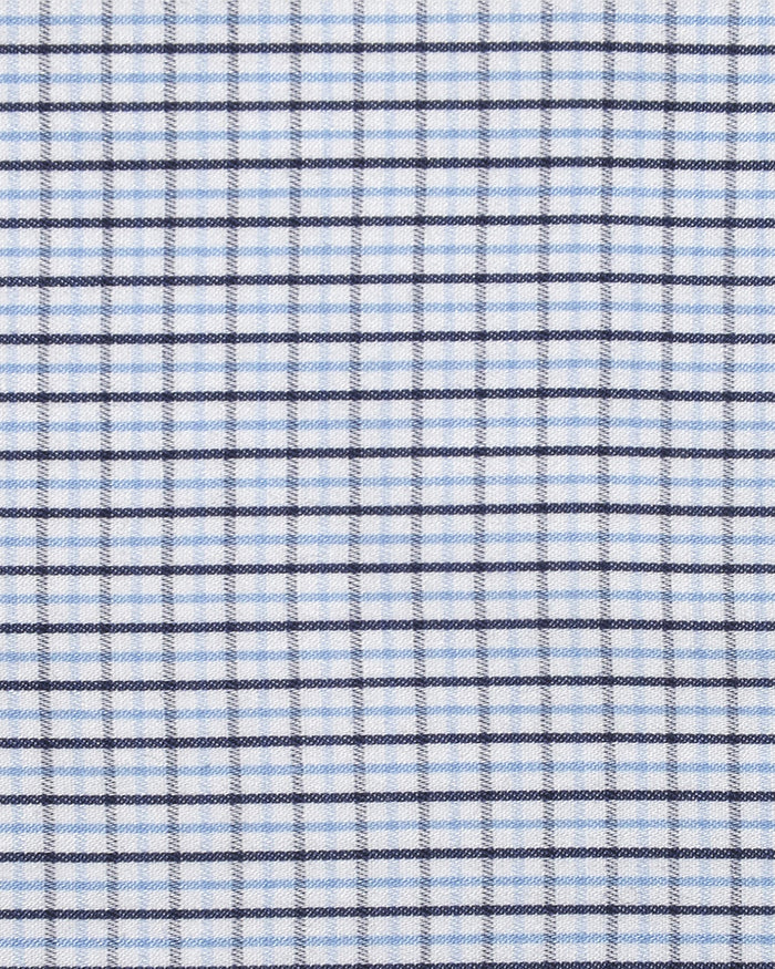 Albini: Blue Tattersal Checks