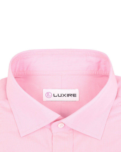 Albini: Light Pink Micro Checks
