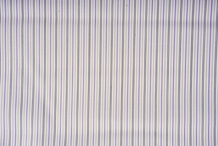 Alumo Light Grey And Purple Thin Navy Stripes