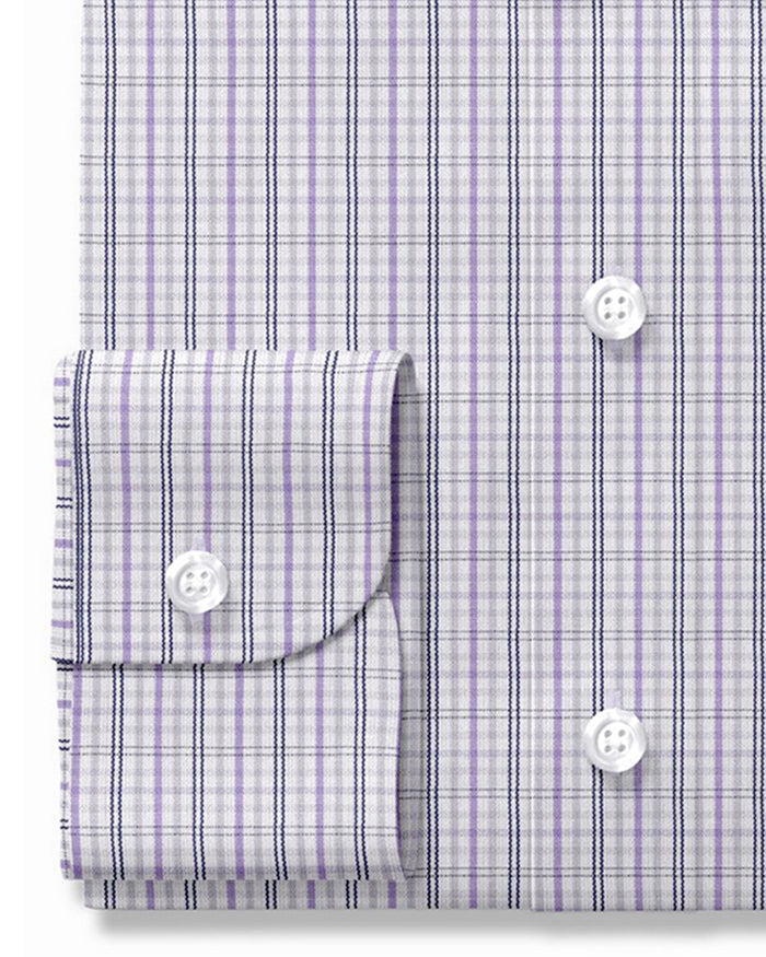 Alumo Navy and Purple Tattersall Checks