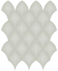 Anatolia Soho Tiles Scallop Mosaic Tile 4501-0517-0 GLOSSY Soft Sage