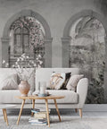 Ancient Rome Wallpaper Mural: Colosseum Gate Scenery, Peel & Stick or Non-Woven