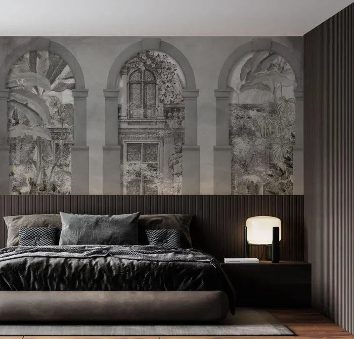 Ancient Rome Wallpaper Mural: Colosseum Gate Scenery, Peel & Stick or Non-Woven