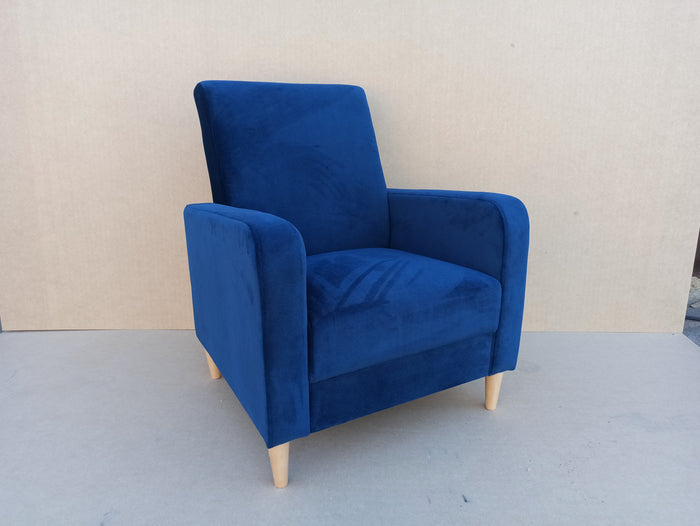 ARMCHAIR CARLO 74x90cm CHOICE OF MANY COLORSARMCHAIR CARLO is a beautiful free-standing chair made from strong, durable materials like pine wood, chipboard, fibreboard, and beech legs. The seat is carefully crafted with a corrugated spring and high-qualit