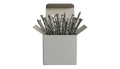 Heavy-duty steel turf nails for securing artificial grass to aggregate base