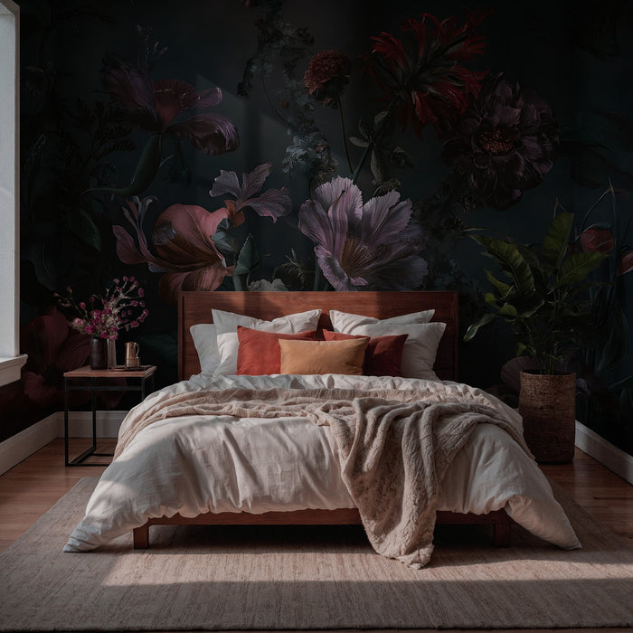 Artistic Floral Pattern Wallpaper; Peel-and-Stick, Deluxe Textured Wallpaper