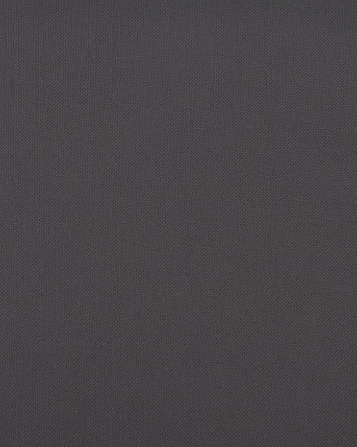 Close up of the custom oxford polo shirt for men by Luxire in ash grey