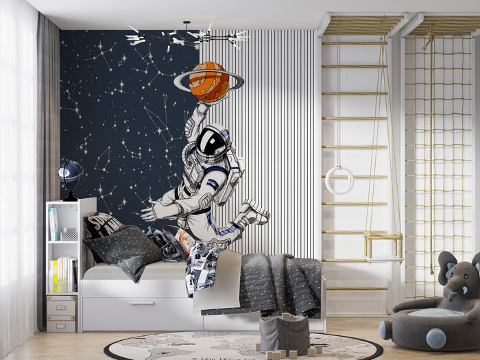 Astronaut & Constellations Wallpaper: Outer Space Mural