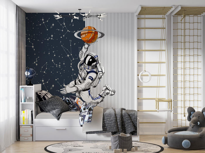 Astronaut & Constellations Wallpaper: Outer Space Mural