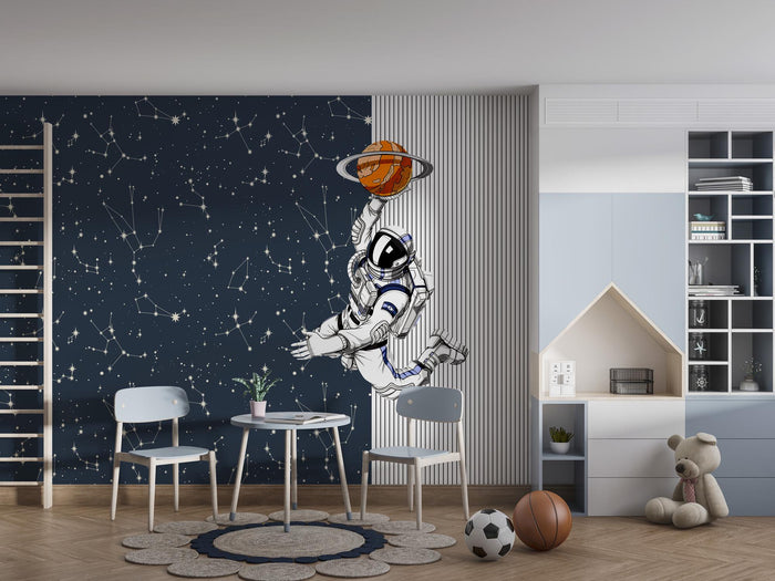 Astronaut & Constellations Wallpaper: Outer Space Mural