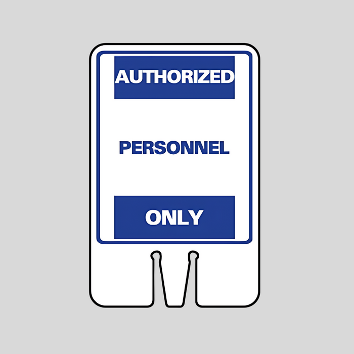 AUTHORIZED PERSONNEL ONLY Cone Topper Sign (SG-302I1)