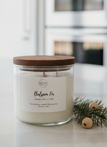 Balsam Fir Large Soy Candle | 3 Wick