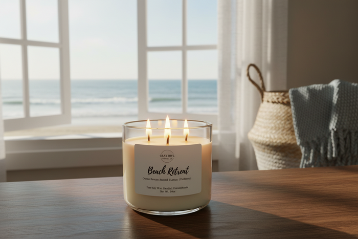 Beach Retreat Large Soy Candle | 3 Wick