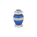 Berkshire Silver Blue Brass Keepsake Urn — ISU-RJ-0067