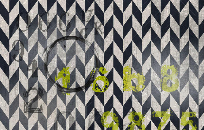 Black and White Geometric Wallpaper: Art Deco Peel and Stick